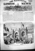 Original Old Antique Print 1861 Coronation King Prussia Konigsberg Brandenburg