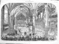 Old Antique Print 1861 Coronation King Queen Prussia Church Konigsberg 19th