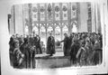 Original Old Antique Print 1861 Middle Temple Library Prince Wales Anderson