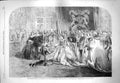 Original Old Antique Print 1861 Throne Room Windsor Castle Queen Star India