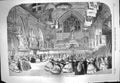 Original Old Antique Print 1861 London Rifle Brigade Ball Guidhall Dancing 19th