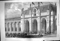Original Old Antique Print 1861 Architecture International Exhibition Building