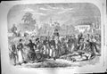 Original Old Antique Print 1861 Doseh Annual Religious Ceremony Cairo Egypt