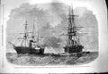 Original Old Antique Print 1861 Captain Wilkes War Ship San Jacinto Britis 19th