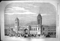 Old Antique Print 1861 Agricultural Hall Islington Building Architecture 19th