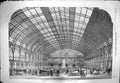 Old Antique Print 1861 Interior Agricultural Hall Islington Architecture 19th