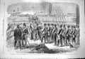 Old Antique Print 1861 Woolwich Royal Field Artillery Melbourne Ship War 19th