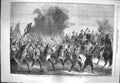 Original Old Antique Print 1861 War America Army Mississippians Beauregard 19th
