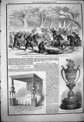 Original Old Antique Print 1861 Civil War America Virginia Testimonial Cordova