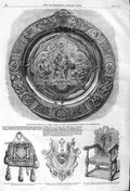 Old Antique Print 1862 Masonic Shield General Ramsay Privy Purse Shadwell 19th