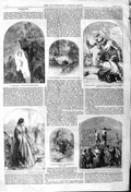 Original Old Antique Print 1862 Gabon Cliff Africa London River Eildo Victorian