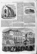 Old Antique Print 1862 John Arnott Cork Church Islington School Liverpool 19th