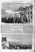 Original Old Antique Print 1862 Brelade Bay Jersey Duke Devonshire Cambridge