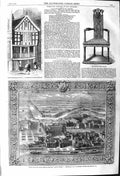 Old Antique Print 1862 Alexander Pope Chair Mark Lemon London Whitehall 19th