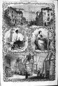 Original Old Antique Print 1862 French Treaty Lyons French Silks Manufactory