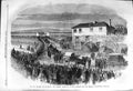 Original Old Antique Print 1862 Hartley Pit Colliery Earsdon Church Ward D 19th