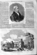 Old Antique Print 1862 Dr. Hawtrey Provost Eton College School Buildings 19th