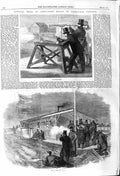 Original Old Antique Print 1862 Trial Small-Bore Rifles Plumstead Marshes Guns