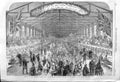 Old Antique Print 1862 Banquet Fusilier Guards Queen John New Brunswick 19th