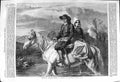 Old Antique Print 1862 Brittany Peasants Fording Stream Mountains Goodall 19th