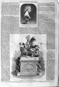 Old Antique Print 1862 Bust Princess Alice Testimonial Highlanders Army 19th