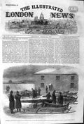 Original Old Antique Print 1862 Armstrong Guns Sleighs Brunswick Canada Weapons