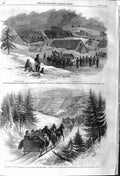Original Old Antique Print 1862 Canada Brunswick Siers Petersville Nerepis 19th