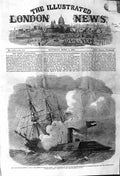 Original Old Antique Print 1862 Civil War America Hampton Roads Navy Ship M 19th