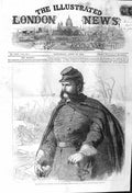 Original Old Antique Print 1862 Civil War America General Burnside A Victorian