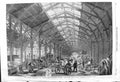 Original Old Antique Print 1862 Exhibition Building Agricultural Implements