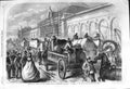 Antique Old Print *3750 1862 Cromwell Road Arrival Goods Exhibition Building