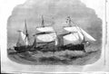 Original Old Antique Print 1862 Iron-Clad Fleet Ship Steam Frigate Defence 19th