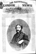 Original Old Antique Print 1862 Portrait Captain Fowee Designer Exhibition 19th
