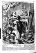 Original Old Antique Print 1862 Peter Paul Rubens Artist Gilbert 19th