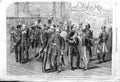 Old Antique Print 1862 International Exhibition Procession Central Court 19th