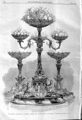 Antique Old Print *3749 1862 Testimonial Richard Spooner Commissioner Bombay
