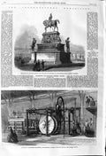Old Antique Print 1862 Monument Albert Piedmont Samuelson Oil Machinery 19th