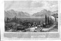 Original Old Antique Print 1862 Desenzano Lago Di Gardo Italy Mo 19th