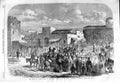 Old Antique Print 1862 Prince Wales Scene Arrival Beyrout Chinese People 19th
