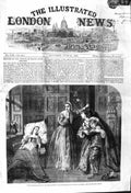 Original Old Antique Print 1862 Fugitive Royalists Family Home Solomon 19th