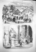 Antique Old Print *3819 1862 Agricultural Show Battersea Canning Westminster