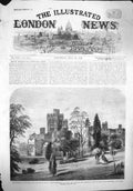 Original Old Antique Print 1862 Princess Alice Wedding Isle Wight Prince Louis