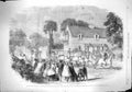 Original Old Antique Print 1862 Wedding Princess Alice Prince Louis Da Victorian