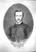 Original Old Antique Print 1862 Royal Highness Prince Louis Hesse-Darmstadt