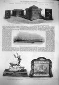Old Antique Print 1862 Wedding Presents Princess Alice Ludwig Darmstadt 19th