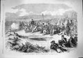 Original Old Antique Print 1862 Wimbeldon Rifle Match Lords Commons Sport 19th