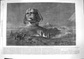 Original Old Antique Print 1862 Sphinx Midnight Egypt Pyramids Frank Dil 19th