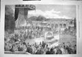 Original Old Antique Print 1862 Chairmen Jubilee Earl Granville Awards 19th