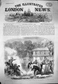 Original Old Antique Print 1862 War America Cottonburners Memphis Federal Scout