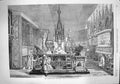 Original Old Antique Print 1862 International Exhibition Mediaeval Court 19th